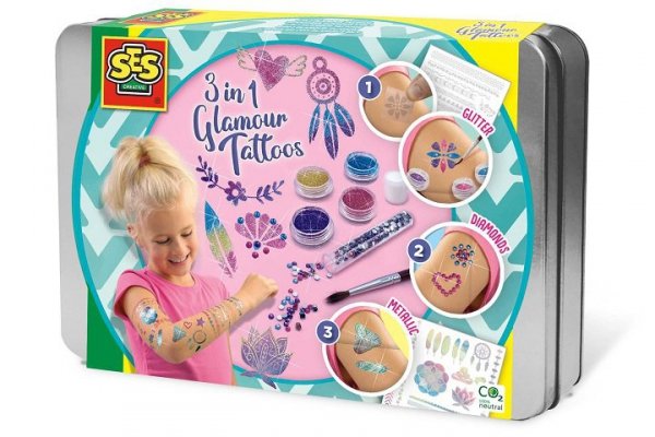 SES CREATIVE SES Kreat.zabawa Modne tatuaże 3w1 14155 41554