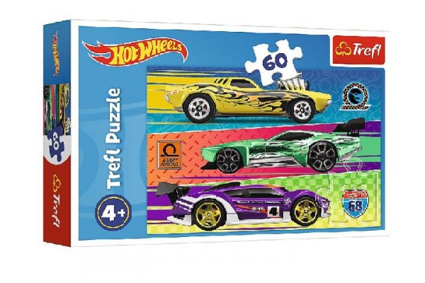 TREFL PUZZLE 60 Wyścig / Mattel Hot Wheels 17389