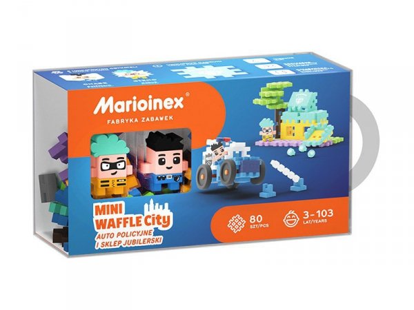 MARIOINEX Klocki wafle mini auto i jubiler 80el 05913