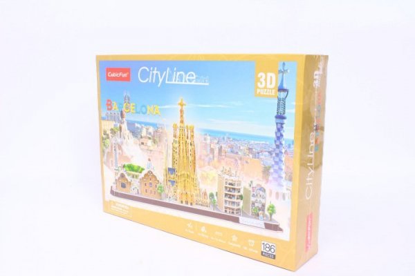 DANTE Cubic Fun puzzle 3D City Line Barcelona 02569