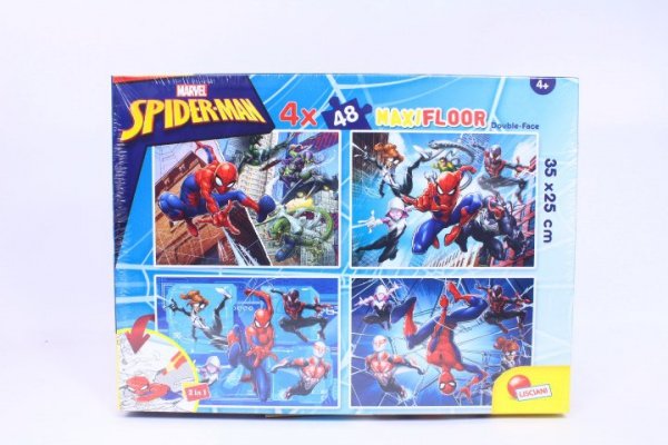 DANTE Lisciani Marvel puzzle DF 4x48 Spiderman 00385