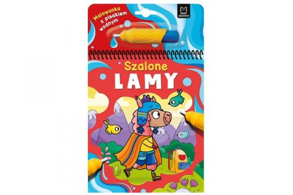 AKSJOMAT Malowanka z pisakiem wodnym Szalone lamy 37361