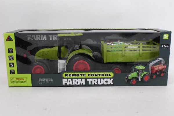 MZ-IMPORT Traktor z przyczepą RC + zwierzęta 666-88 12196