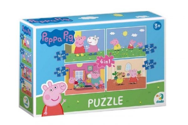 DODO - PUZZLE/GRY MAKSIK Puzzle 4w1 Peppa Pig DOB4942 04942