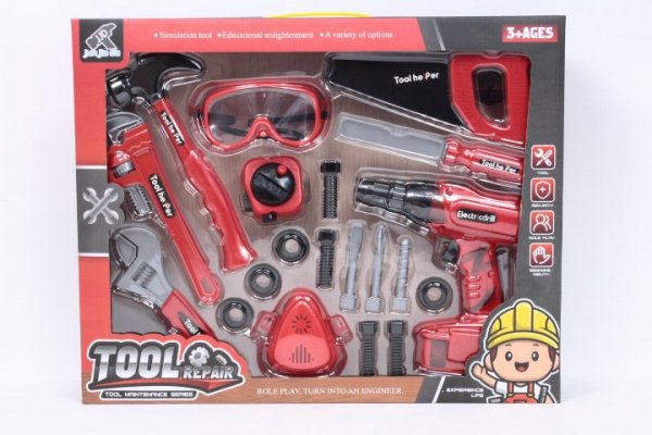 MZ-IMPORT Zestaw narzędzi+wiertarka na bat. 6101C-6 12165