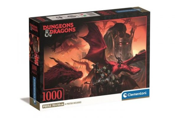 CLEMENTONI CLE puzzle 1000 Compact Dungeons_Dragons 39914