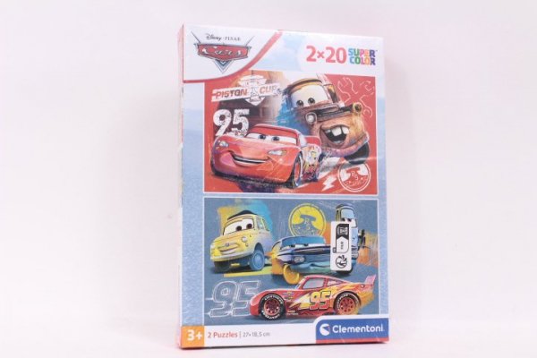CLEMENTONI CLE puzzle 2x20 SuperKolor Cars 24808