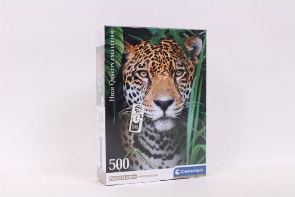 CLEMENTONI - PUZZLE CLE puzzle 500 Compact Jaguar w dżungli 35541