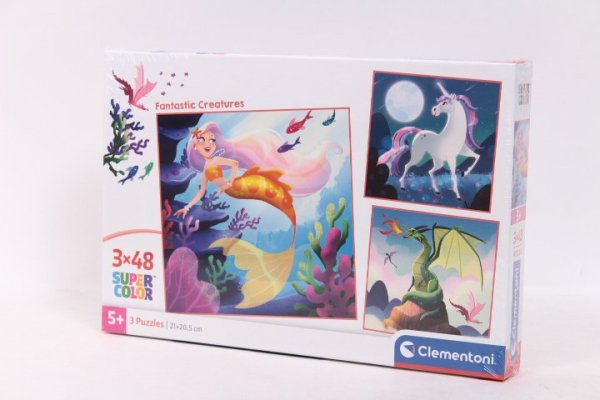 CLEMENTONI - PUZZLE CLE puzzle 3x48 SuperKolor FantasticCreat.25319
