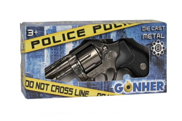 GONHER - PIST. NA SPŁONKĘ GONHER pistolet metalowy policjanta 39/6 03968