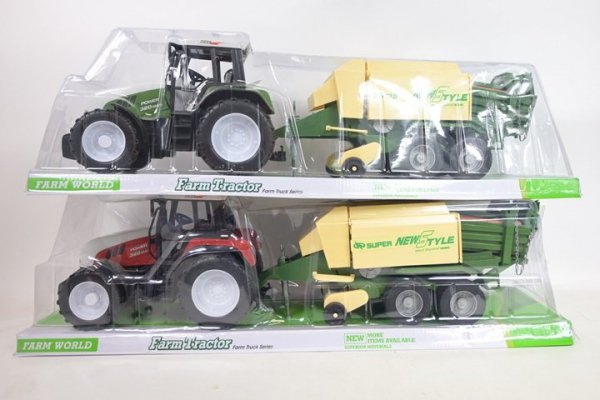 MZ-IMPORT Traktor wielki z maszyną rolniczą 6089 13216