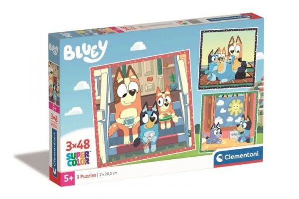 CLEMENTONI - PUZZLE CLE puzzle 3x48 SuperKolor Bluey 25308