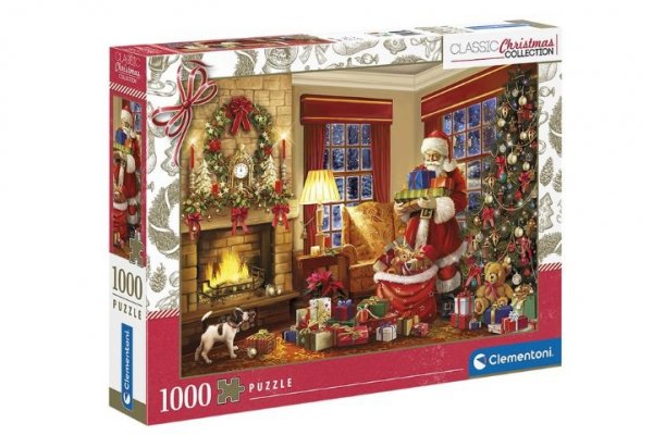 CLEMENTONI - PUZZLE CLE puzzle 1000 Christmas Santa_s Visit 81497