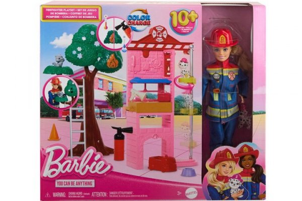 MATTEL Barbie lalka Strażak zestaw HRG55 /4