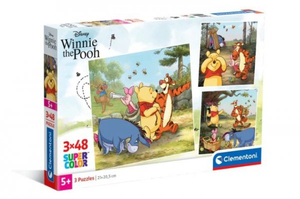 CLEMENTONI - PUZZLE CLE puzzle 3x48 SuperKolor Winnie The Pooh 25063
