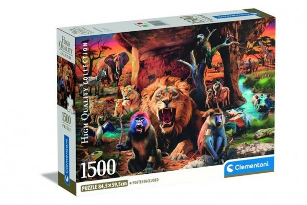 CLEMENTONI - PUZZLE CLE puzzle 1500 CompactThe Tribal Society 31722