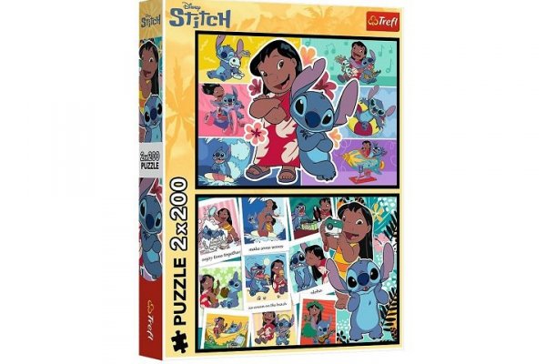 TREFL PUZZLE 2x200 Wesołe życie Stitcha /Disney 13334