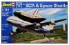 REVELL BOEING 747 SCA & SPACE SHUTTLE 04863 SKALA 1:144 8+