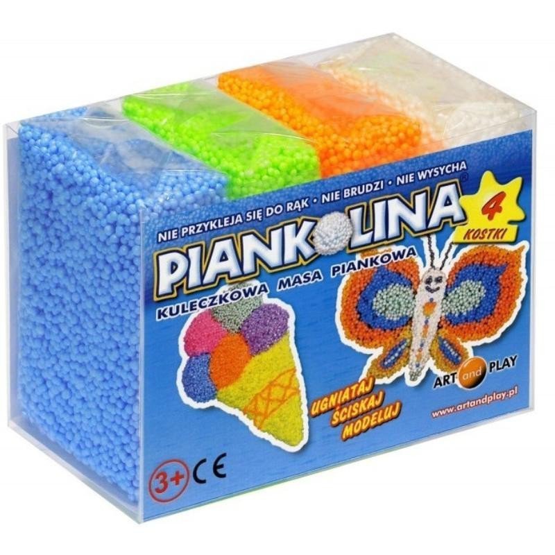 Co Można Zrobić Z Piankoliny ART AND PLAY PIANKOLINA 4 KOLORY 3+ - Piankolina, pianka kinetyczna