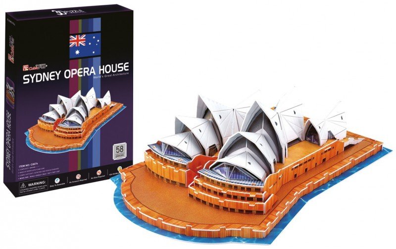 CUBICFUN PUZZLE 3D OPERA W SYDNEY 58 EL. 3+ 3D i 4D Puzzle Malako