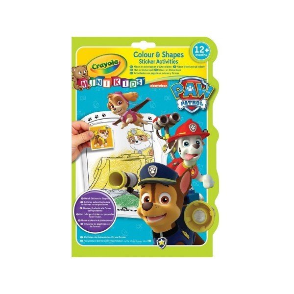Crayola Kolorowe Kształty I Kolory Psi Patrol 12m Kolorowanki