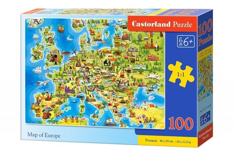 CASTOR 100 EL. - MAPA EUROPY PUZZLE 6+