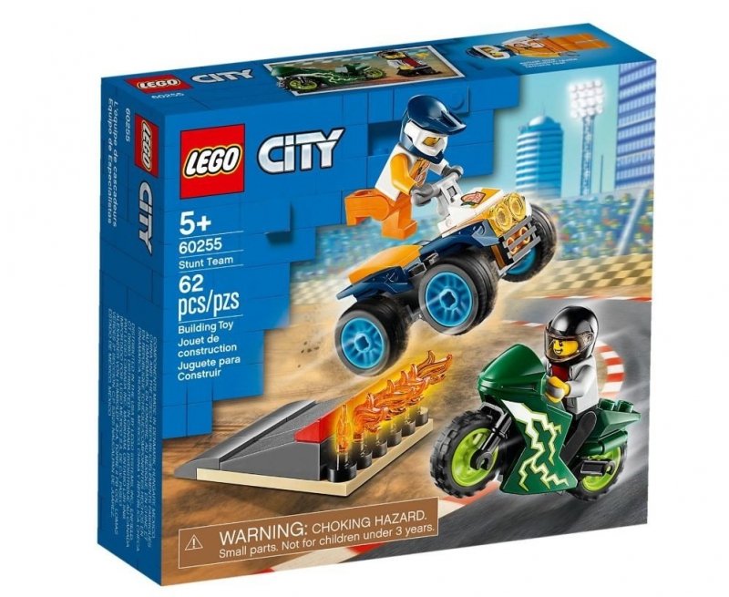 LEGO CITY EKIPA KASKADERÓW 62EL. 60255 5+
