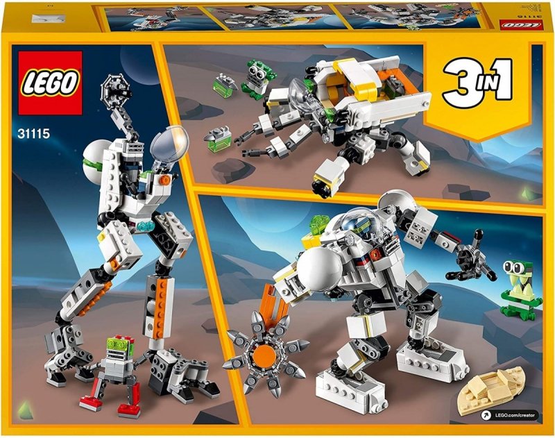 LEGO CREATOR KOSMICZNY ROBOT GÓRNICZY 327EL. 31115 7+