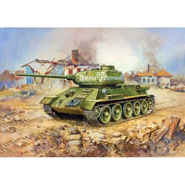ZVEZDA SOVIET TANK T-34/85 6160 SKALA 1:100