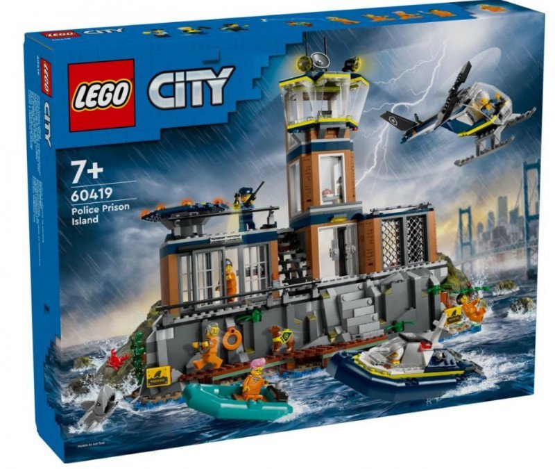 LEGO CITY POLICJA Z WIĘZIENNEJ WYSPY 60419 7+