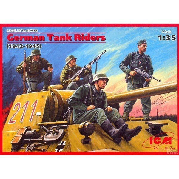ICM GERMAN TANK RIDERS 1942-1945 35634 SKALA 1:35