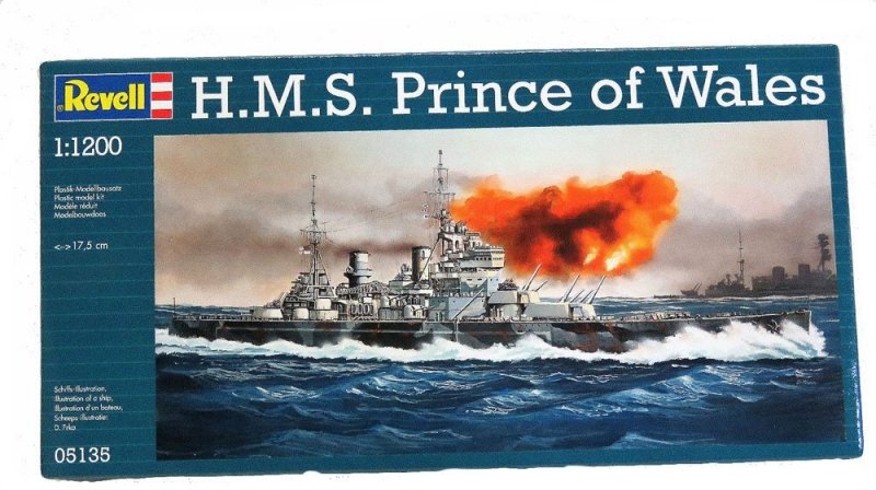 REVELL H.M.S. PRINCE OF WALES 05135 SKALA 1:1200