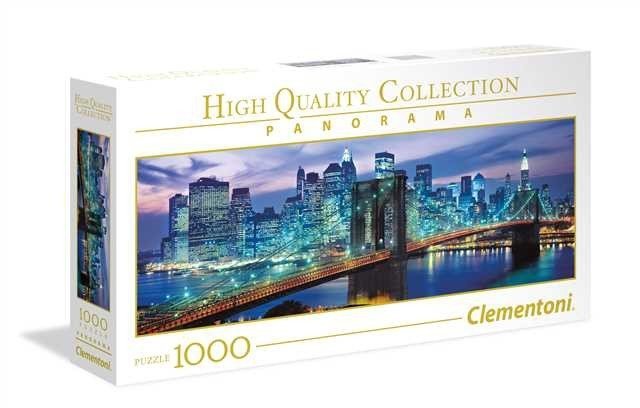 CLEMENTONI 1000 EL. PANORAMA NEW YORK BROOKLYN BRIDGE PUZZLE 10+