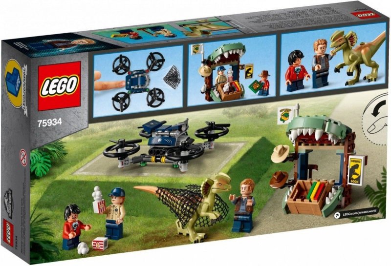 LEGO JURASSIC WORLD DILOFOZAUR NA WOLNOŚCI 75934 6+