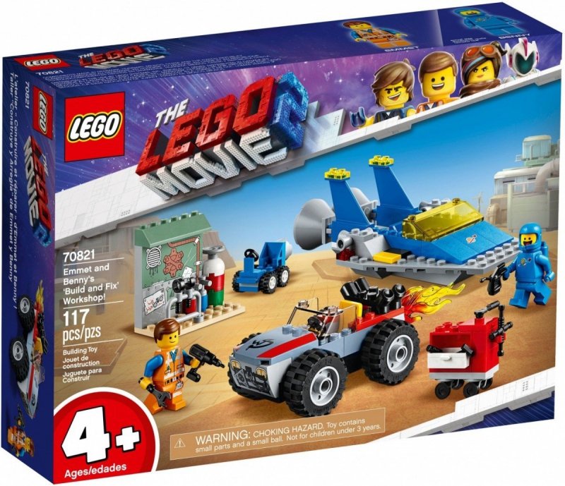 LEGO MOVIE WARSZTAT EMMETA I BENKA 70821 4+