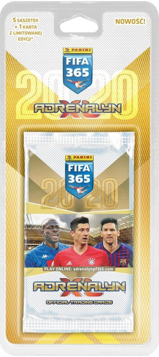 PANINI KOLEKCJA KARTY FIFA 365 2020 BLISTER 5+1 ADRENALYN 5+
