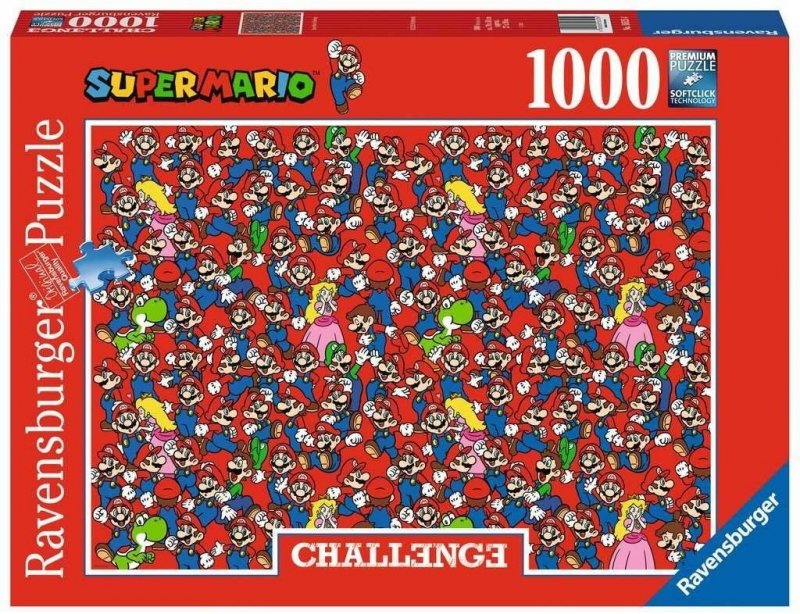 RAVENSBURGER 1000 EL. CHALLENGE SUPER MARIO BROS PUZZLE 14+
