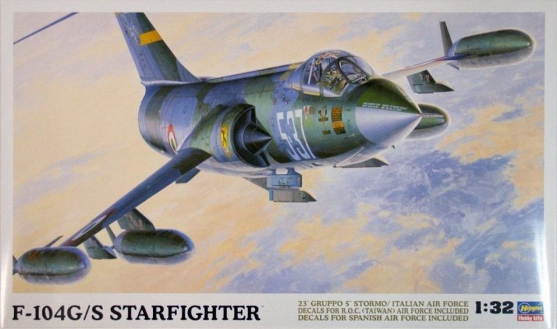 HASEGAWA F-104G/S WORLD STARFIGHTER SKALA 1:32
