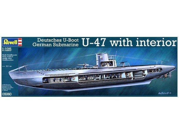 REVELL GERMAN SUBMARINE U-47 SKALA 1:125