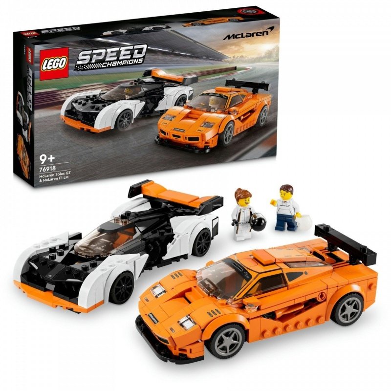 LEGO SPEED CHAMPIONS MCLAREN SOLUS GT I MCLAREN F1 LM 76918 9+