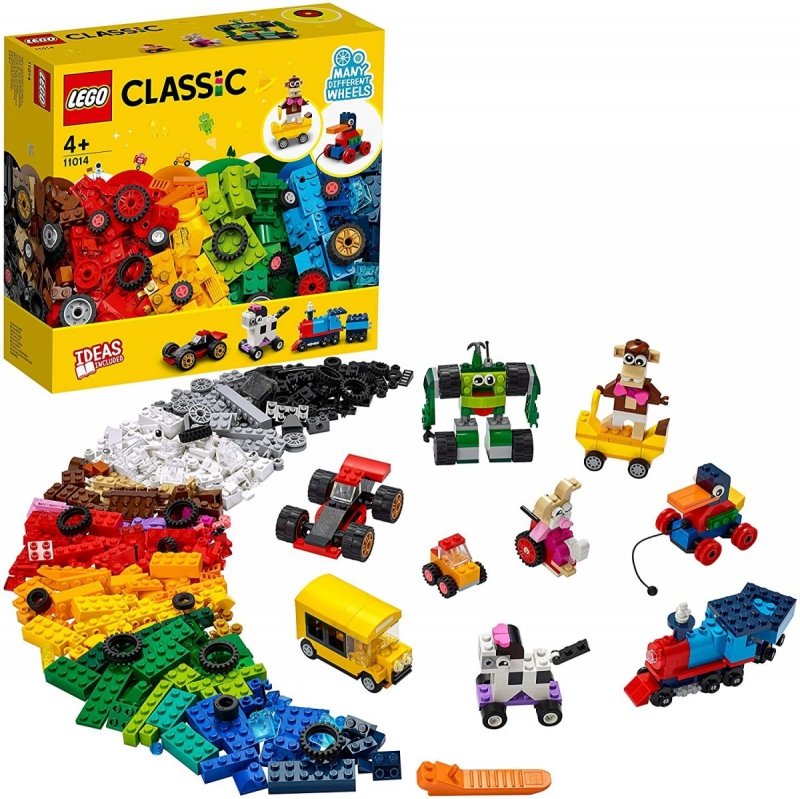 LEGO CLASSIC NA KOŁACH 653EL. 11014 4+