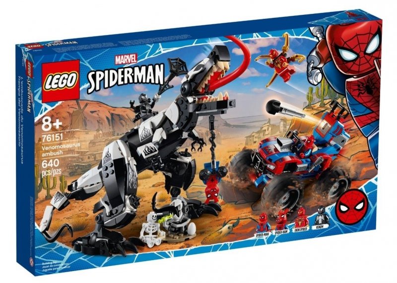 LEGO SPIDER-MAN STARCIE Z VENOMOZAUREM 76151 8+