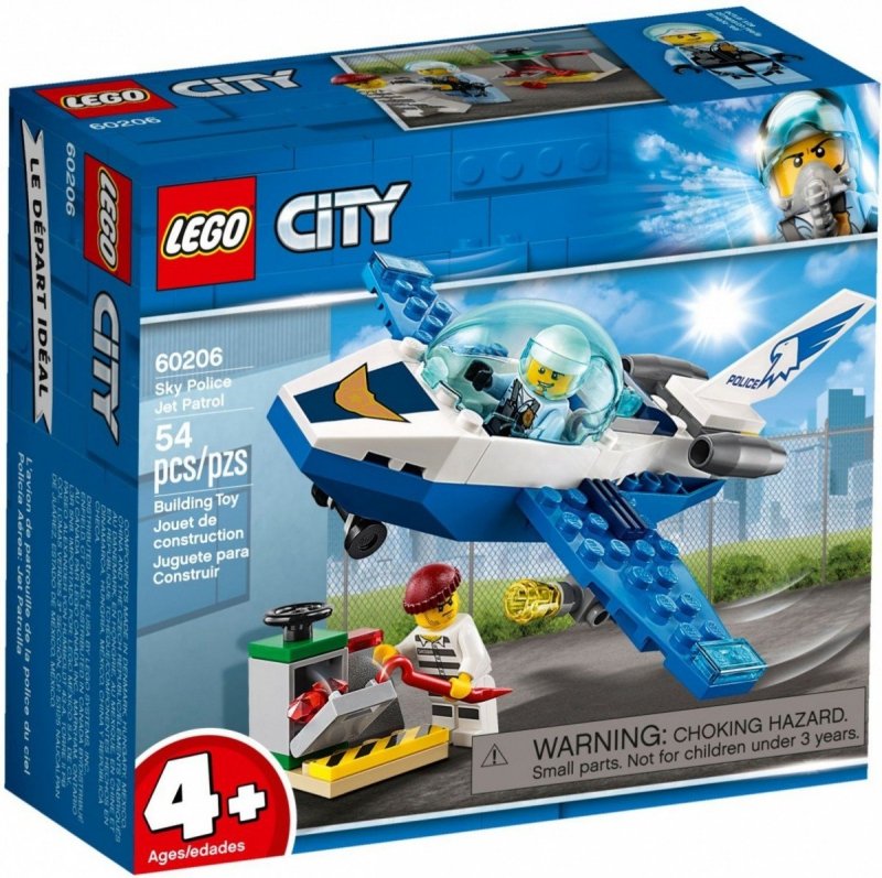 LEGO CITY POLICYJNY PATROL POWIETRZNY 60206 4+