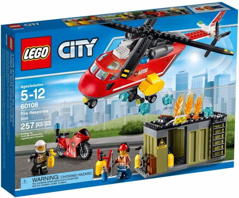 LEGO CITY HELIKOPTER STRAŻACKI 60108 5+