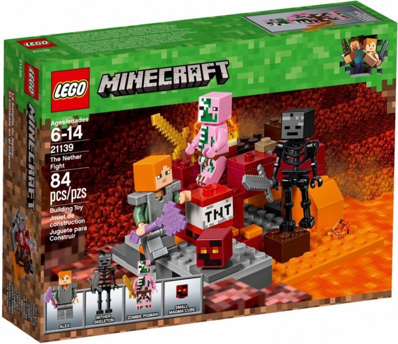 LEGO MINECRAFT WALKA W NETHERZE 21139 6+