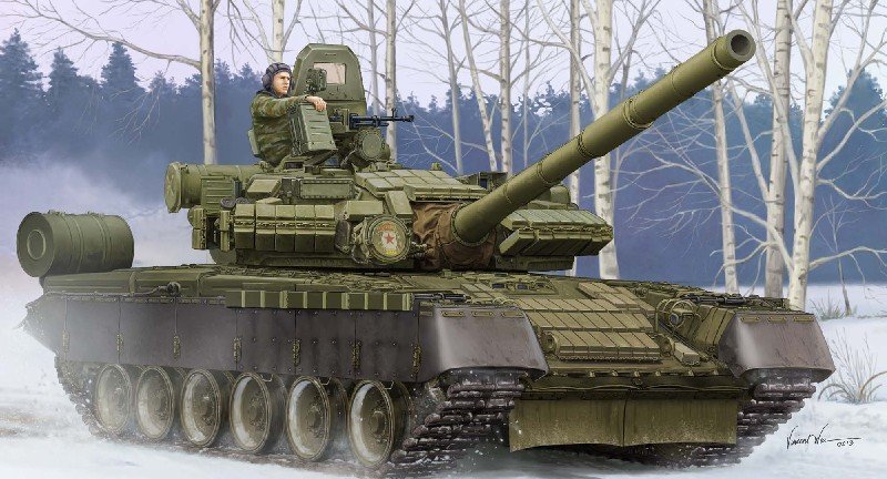 TRUMPETER RUSSIAN T-80BV MBT 05566 SKALA 1:35