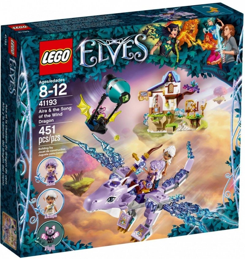 LEGO ELVES AIRA I PIEŚŃ SMOKA WIATRU 41193 8+