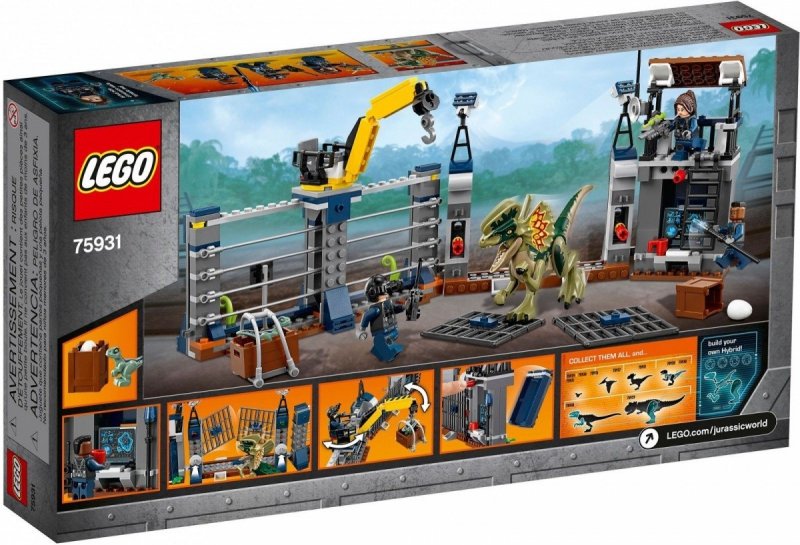 LEGO JURASSIC WORLD ATAK DILOFOZAURA NA POSTERUNEK 75931 7+
