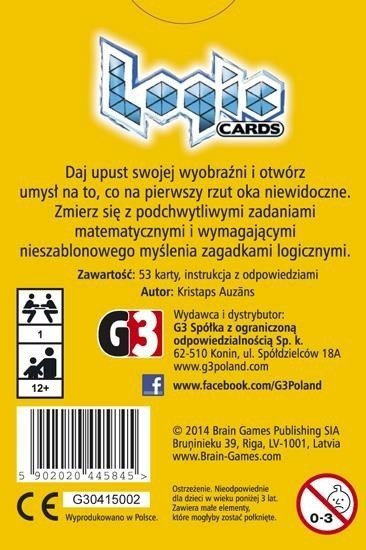 G3 GRA LOGIC CARDS - ZESTAW ŻÓŁTY 12+