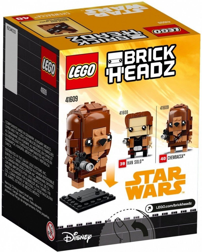 LEGO BRICKHEADZ CHEWBACCA 41609 10+